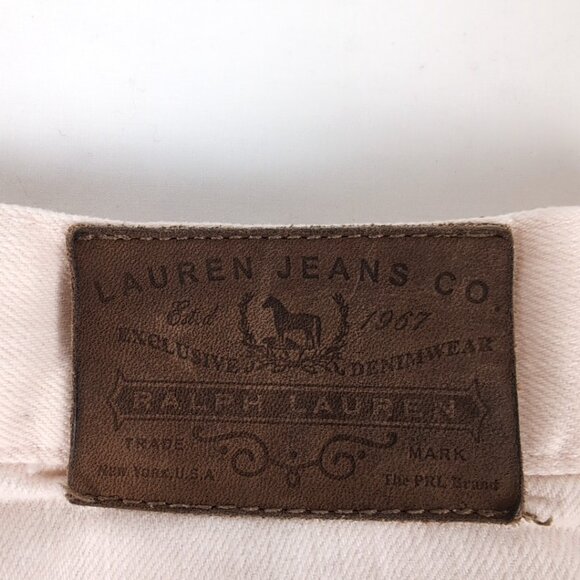 Lauren Ralph Lauren Women's Light Pink Denim Jeans Straight Leg, US 16 - Picture 5 of 9